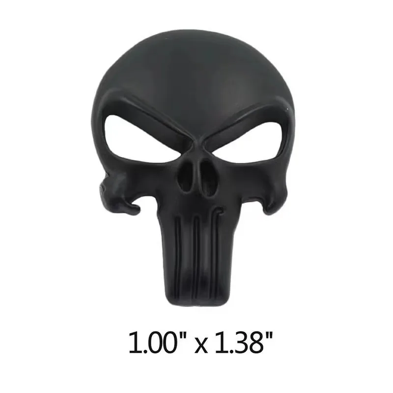3D Solid Metal Sticker Tactical Skull Motorcycle Car Decoration Airsoft Gun AR15 M4 M16 1911 Glock G17 G19 G22 G43X tactical metal sticker