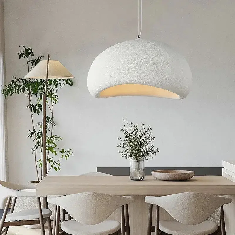 

NewJapanese Wabi Sabi Chandelier Modern Minimalist Dining Living Room Pendant Light Bedroom Bar Designer Homestay Hanghing Lamp