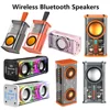 Transparent Subwoofer Loudspeaker Colorful Portable Mecha Speaker Bluetooth-compatible 5.0 Bass Sound Box For Outdoor Indoor 1