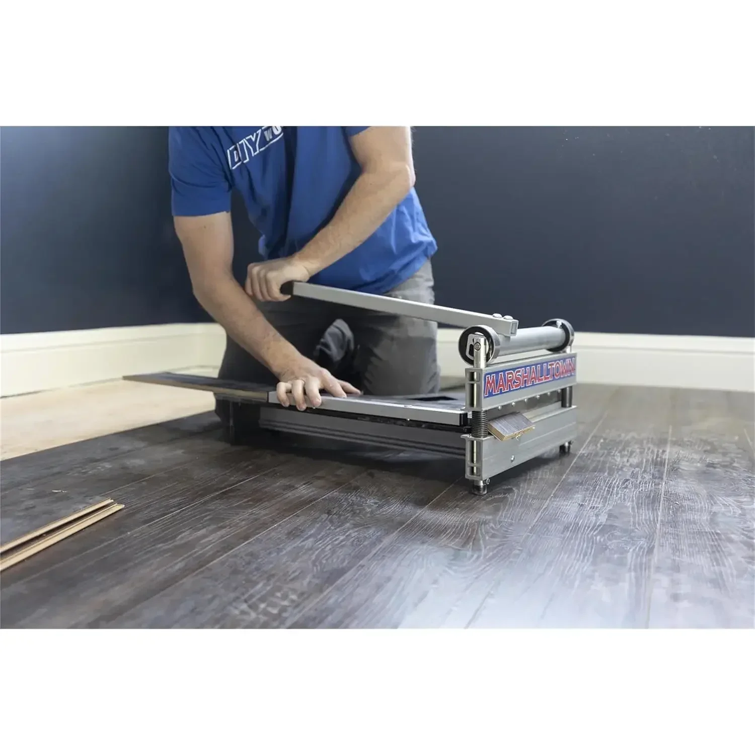 Ultra-Lite Flooring Cutter 13", Cuts Vinyl Plank, Laminate, Engineered Hardwood, Siding, and More - Honing Stone Included 4