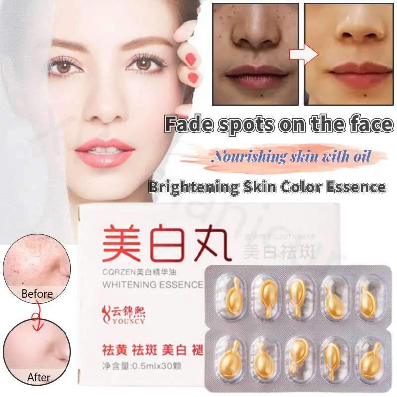 

Spot Fade Brightening Skin Face Whitening Shrinking Pores Skin Whitening Essence Oil Vitamin C Serum for Face Face Yellow