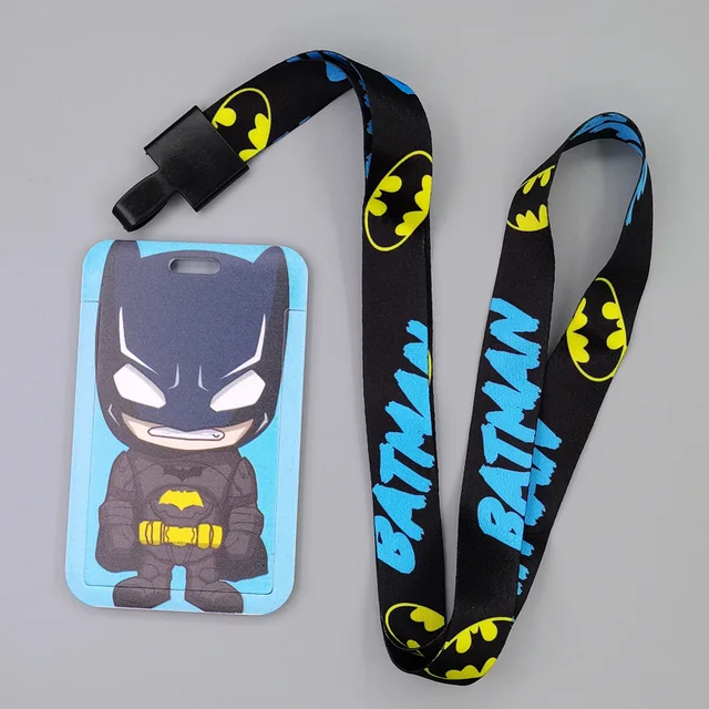 Marvel Movie Characters Card Cover Captain America Spiderman Super Heroes ABS Card Holder Student Campus Card Hanging Lanyard ID Xhmw19