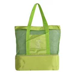 Enhanced Thermal Insulation Tote Bag - Versatile Lunch, Picnic, and Beach Cooler (Green)