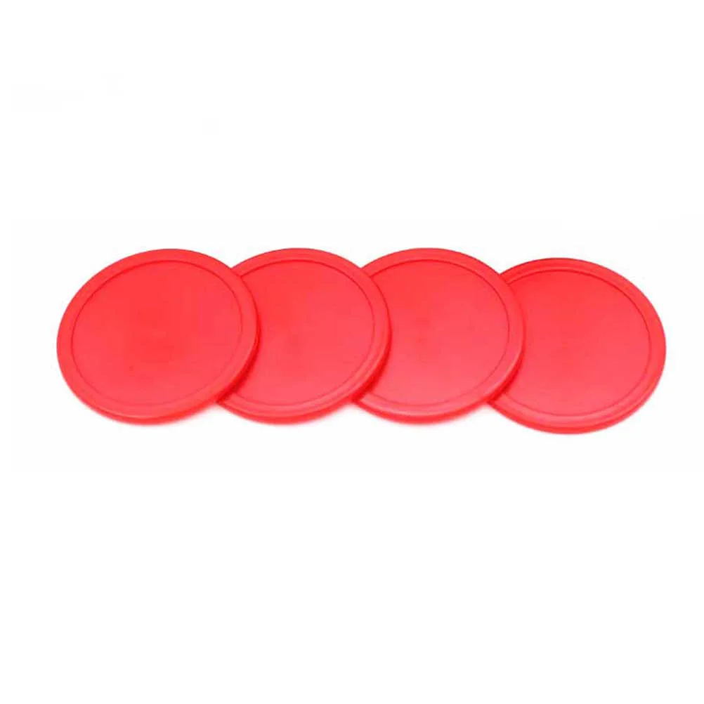 4 Pcs Discs Ice Field Accessories Air Mallet Game Supplies Pucks Tabletop Ergonomical Paddles Handles Replacement Hockey Pushers
