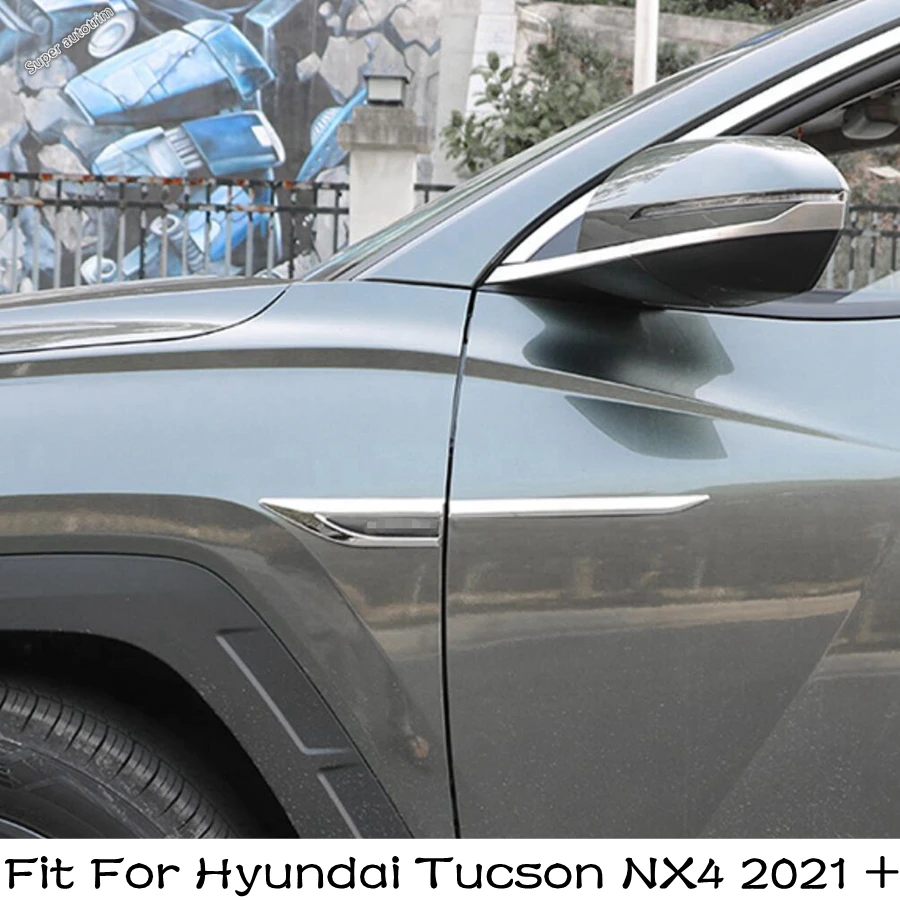 Chrom Türgriff-Abdeckungen Für Hyundai Tucson NX4 2021-2025 - 8-teilig Silber