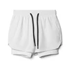 Men's Running Shorts Quick-drying Fitness Black Double Layer Shorts Men New Sport Workout Training Bodybuilding Short Pants 6