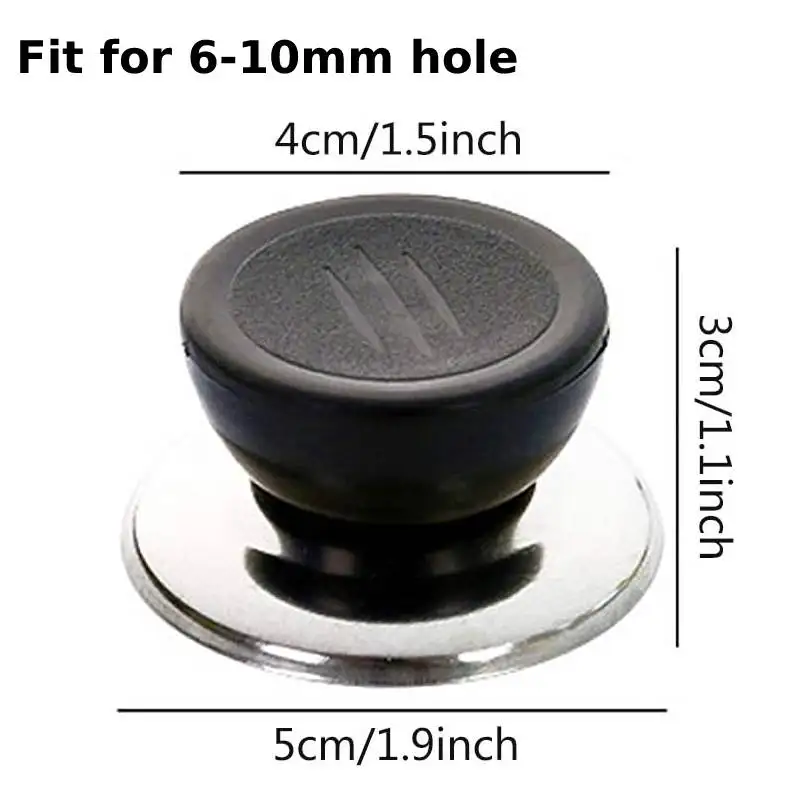 Pot Lid Handles Universal Replacement Glass Lid Knob Handle Pan Lid Cover Knob Cap Pan Pot Grip Stainless Steel Base Kitchen Cookware Handgrip