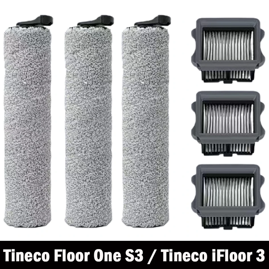 

For Tineco Floor One S3 / Tineco iFloor 3 Cordless Wet Dry Vacuum Cleaner Roller Brush Hepa Filter Replacement Spare Parts