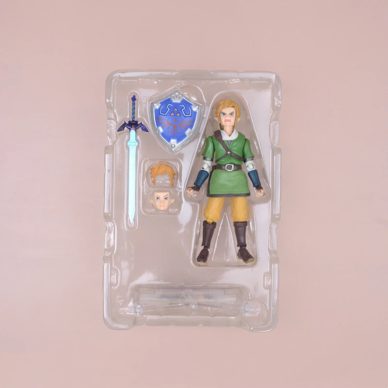 The Legend of Zelda Skyward Sword 14cm Link Action Figure Figma 153 Changeable Accessories PVC Model Anime Decoration BEST SELLERS