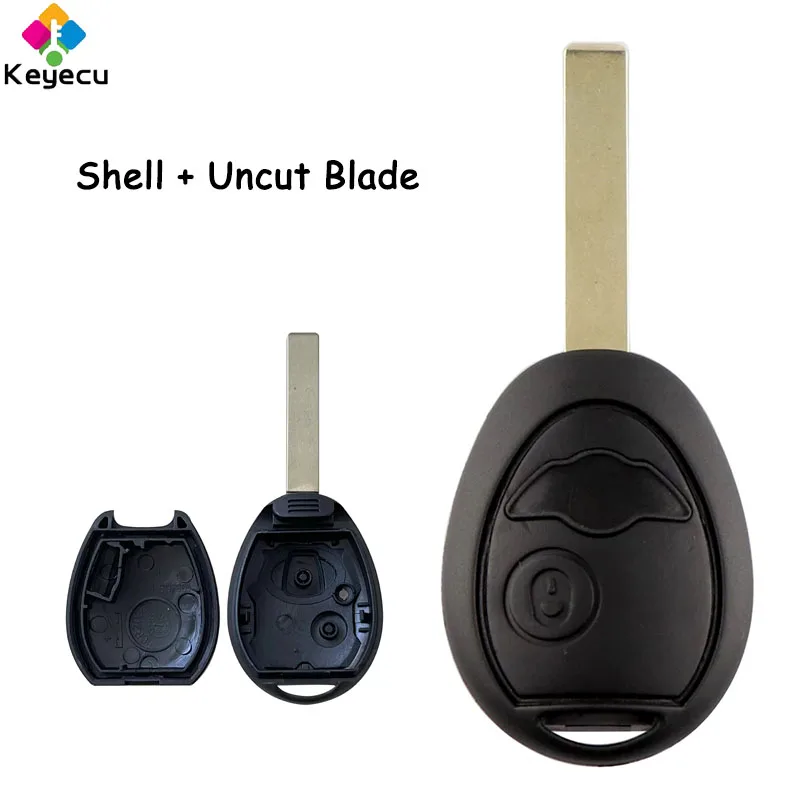 KEYECU Replacement Remote Control Car Key Shell Case Cover With 2 Buttons Fob for BMW Mini