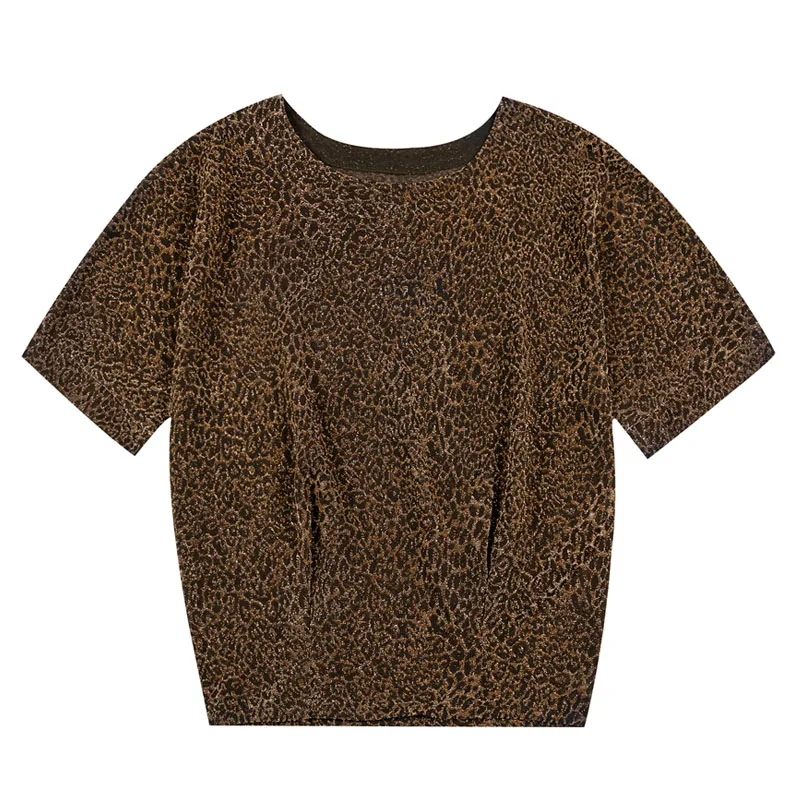 Women Elegant Shine Glitter Summer Blouse