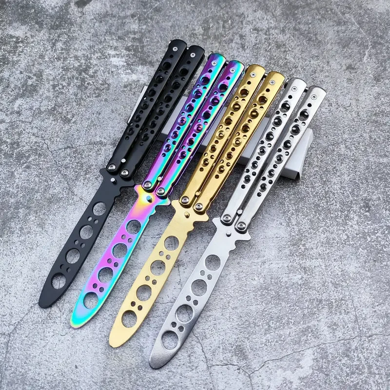 Practice BALISONG METAL BUTTERFLY Assorted Trainer Knife BLADE