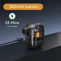 AIRBANK AS100 Mini pompe à vélo Portable gonfleur d'air Rechargeable 100PSI type-c accessoires de vélo pour pneus de vélo Schrader Presta 3