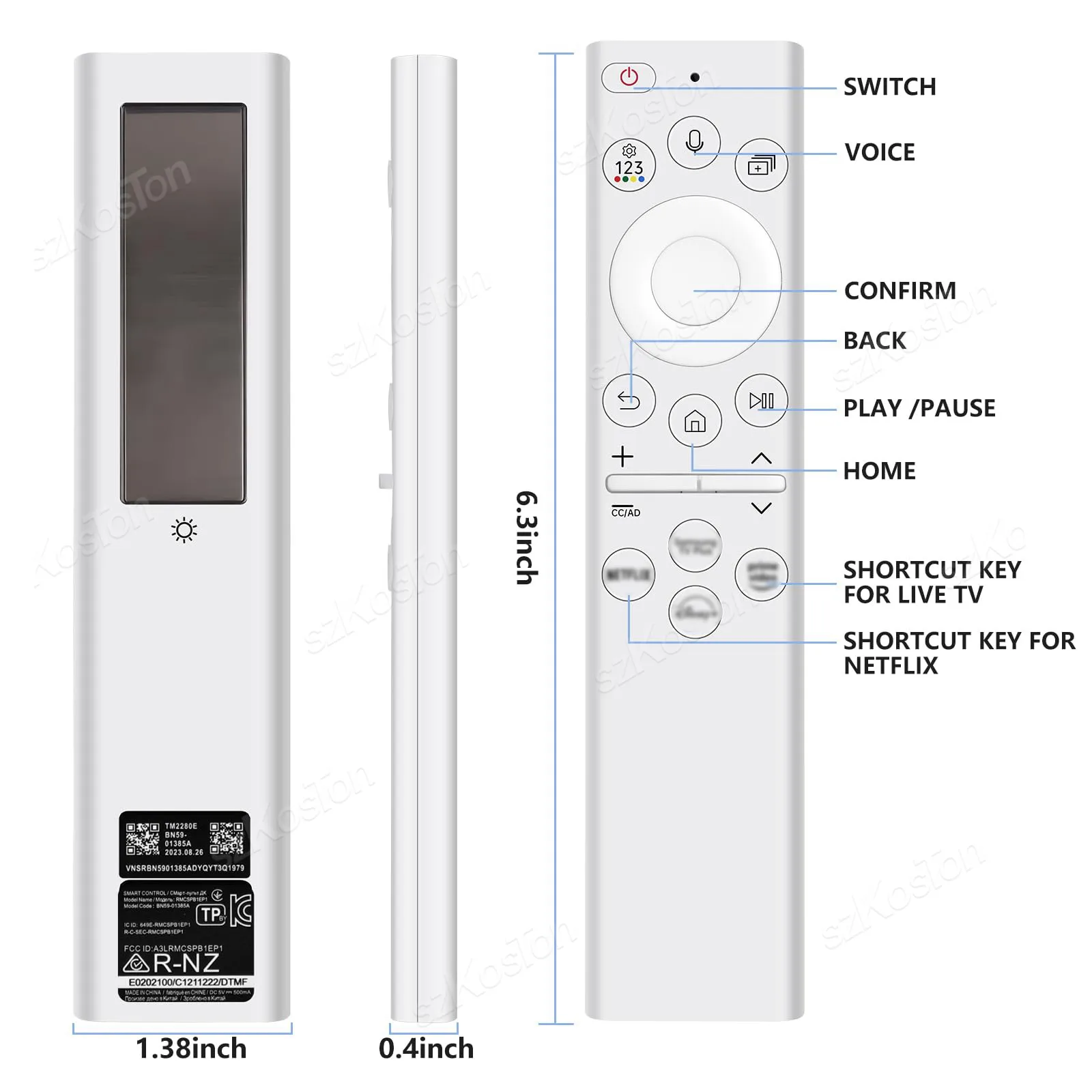 Solar Voice Remote - Eco-Friendly Replacement