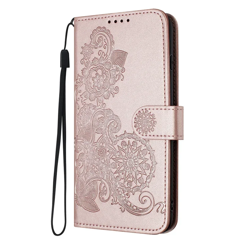 Sunflower Leather Flip Phone Case - Stylish & Fashionable Cover