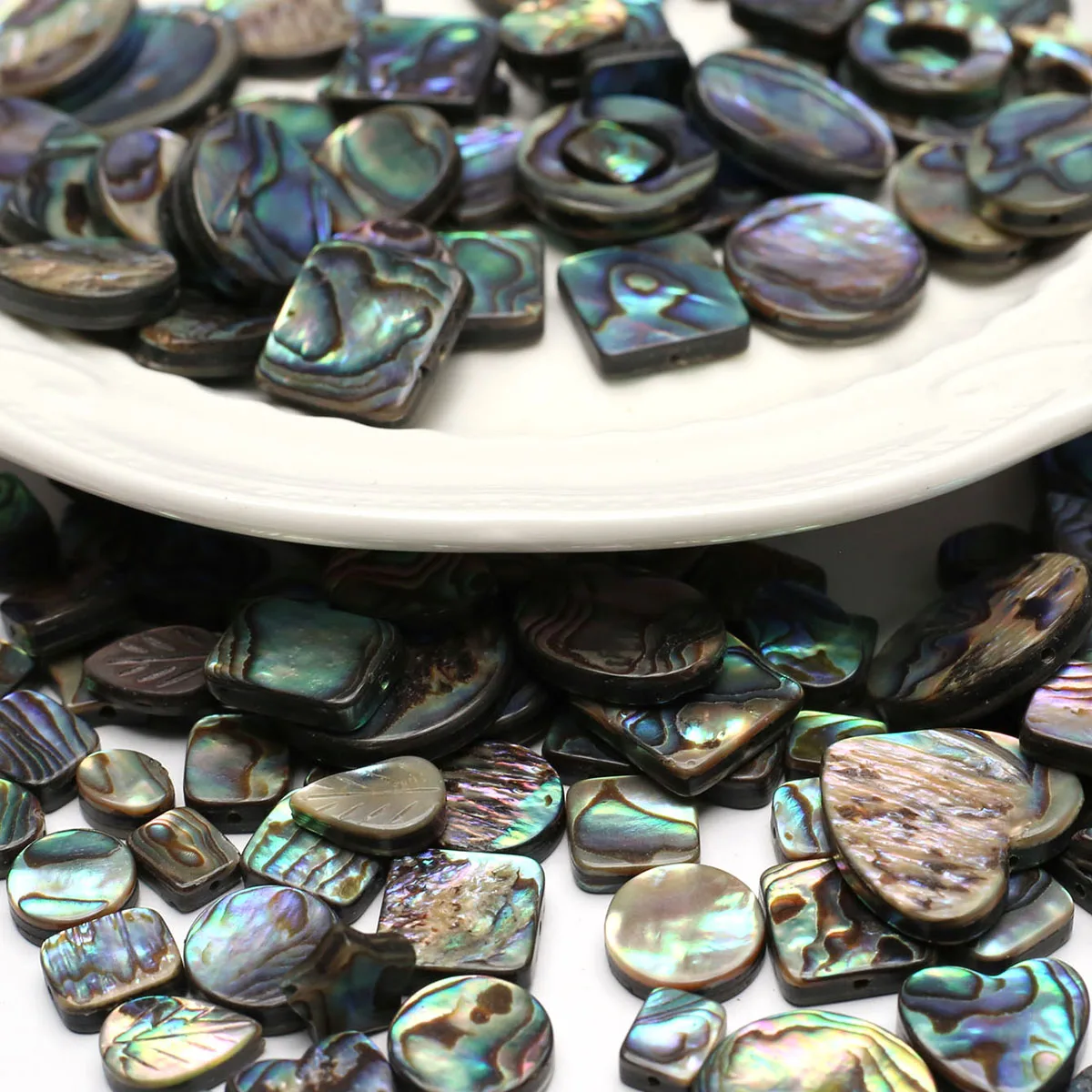 

5pc Vintage Natural Abalone Beads Loose Spacer Shell Bead for Fashion Jewelry Making Diy Women Necklace Bracelet Accessory