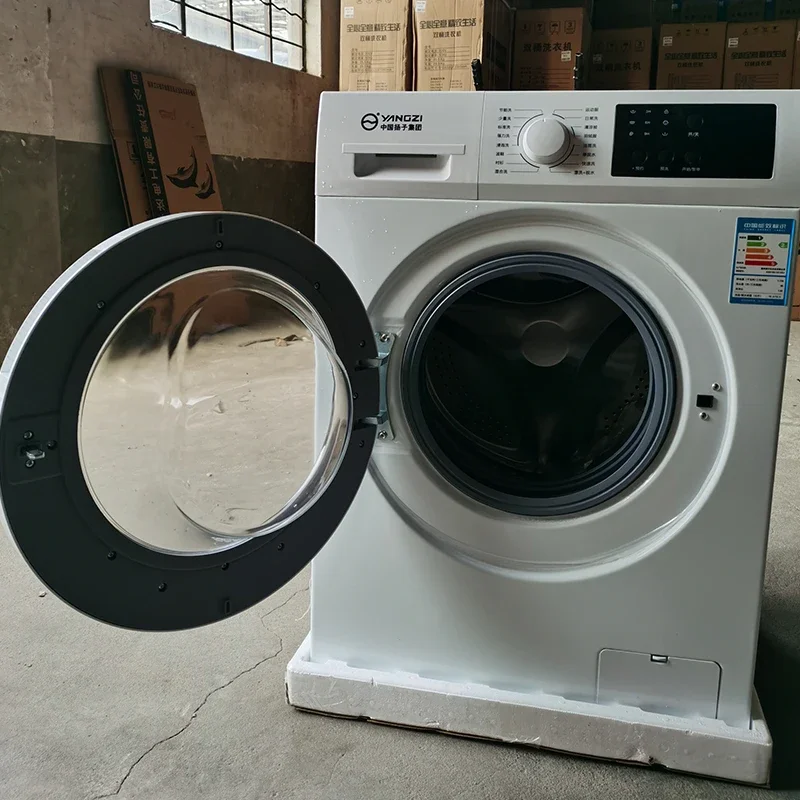 10kg Home Use Automatic Front-Loading Drum Washing Machine Stainless Steel Housing 2