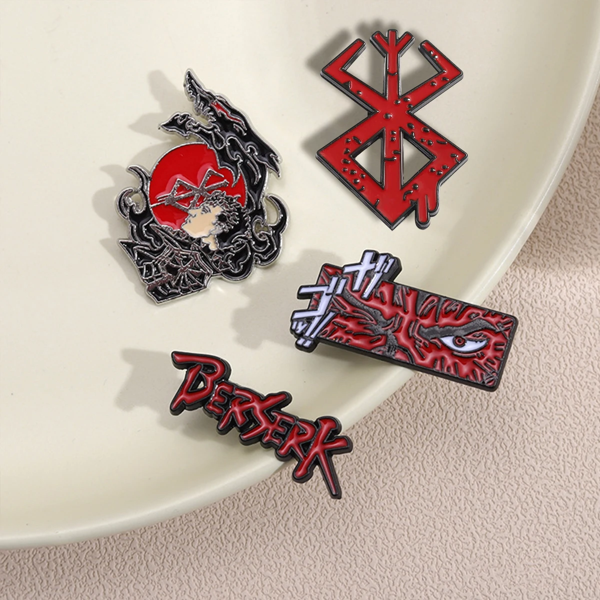 Berserk Beherit Red Cartoon Brooch Lapel Pin - Anime-Inspired Accessory & Gift