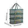 Drying Rack Net Foldable 3 Layers Dryer Rack With Zippers Portable Strong Nylon Rope Multi-function Food Mesh Dryer For Garden 6