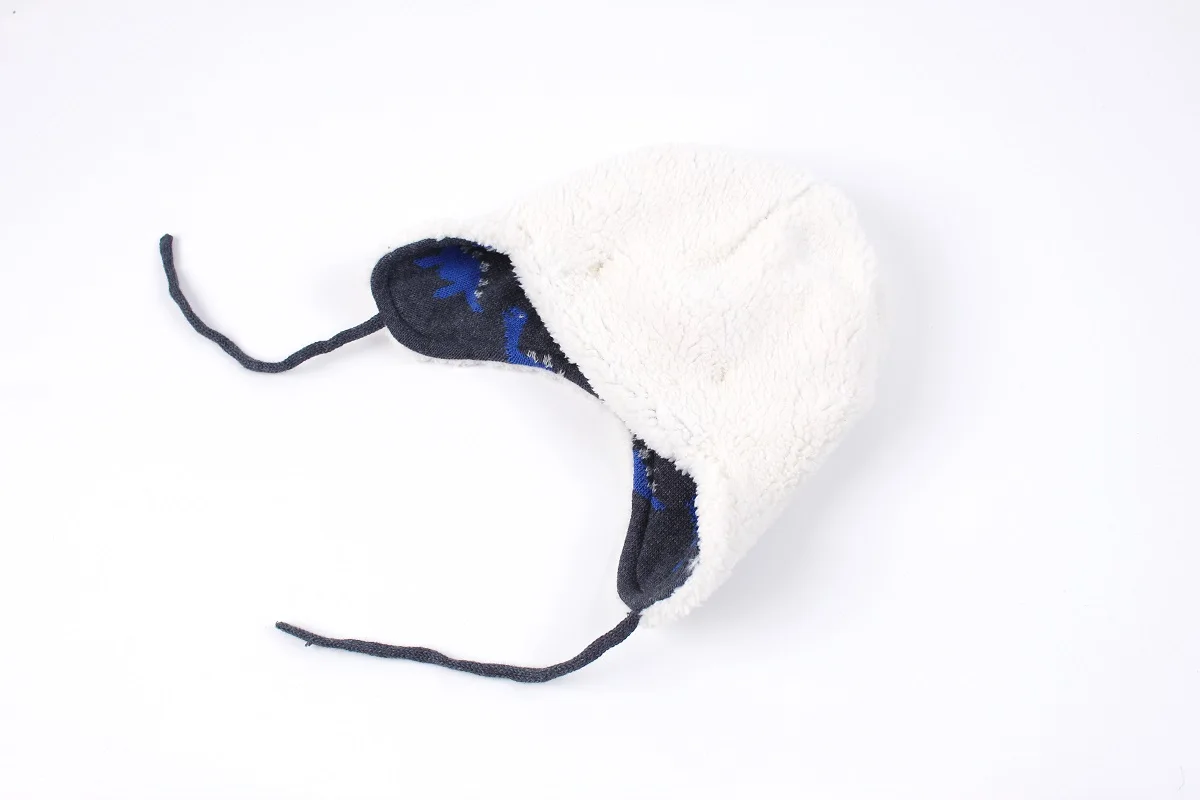 Connectyle Baby Boys Girls Winter Skull Hat Cute Cartoon Dinosaur Cotton Fleece Lined Windproof Earflap Warm Outdoor Daily Hat