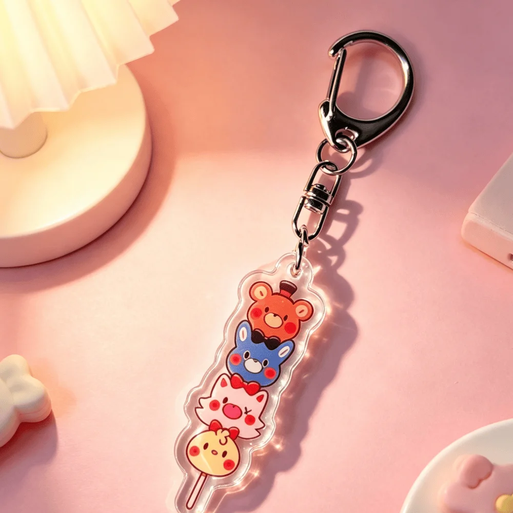 Charming FNAF Character Acrylic Keychain - Q Version Decoration Pendant Festival Gift Ornament