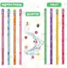 Smelly Pencils for Kids Inspirational H Pencils with Erasers Cylinder Colorful Fun Wood Pencils Motivational Graphite 5