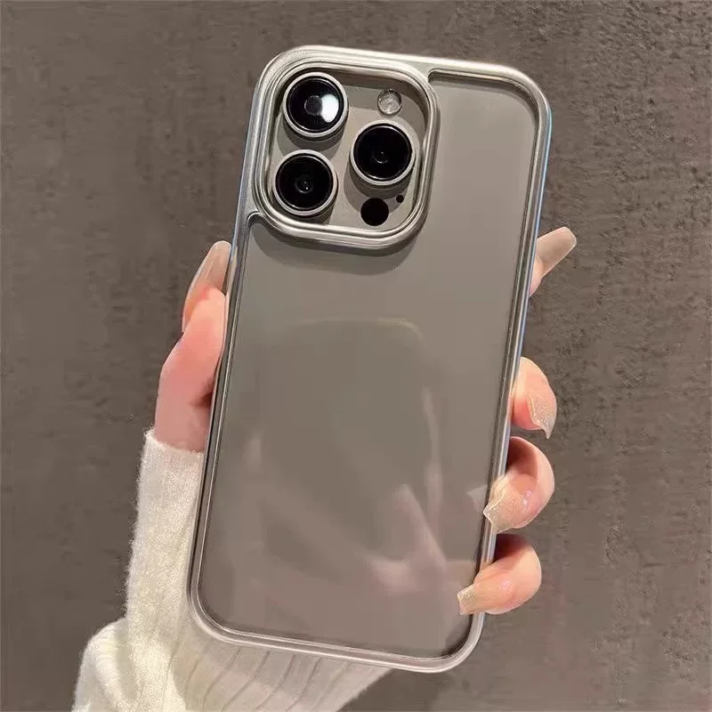 Luxury Electroplated Solid Color Smartphone Case
