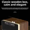 5.0 Bluetooth Speaker Wooden Home Wireless Network Card FM Radio TF Card Play Wireless Dual Microphone Built in 3600mAh Lithium 2