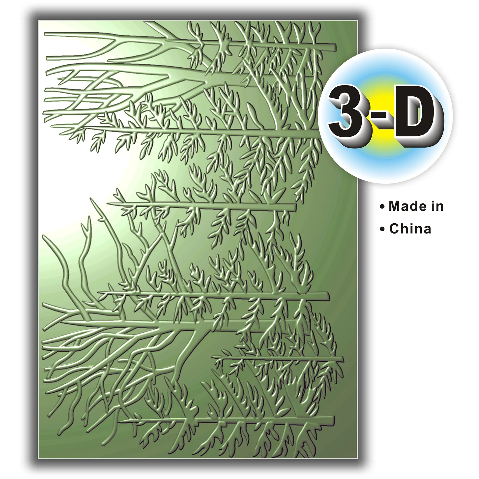 야외 눈 풍경 릴리프 폴더 -3D 릴리프 플라스틱 템플릿, 스크랩북 및 명함 인쇄에 사용, 투명, Pa