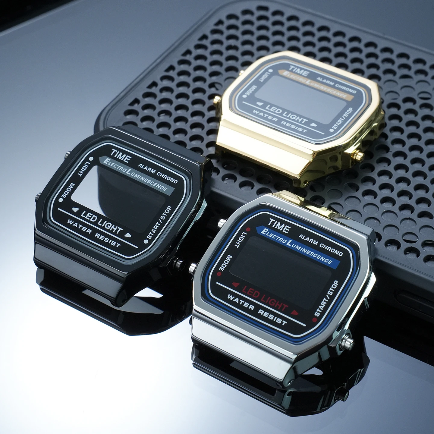 Enhanced Stainless Steel Case for Casio Small Square Watches - Upgraded Black/Gold/Silver Watch Accessory