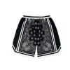 New Summer NBA star style cashew flower Mesh Short Classic Floral Printed Gym Shorts Men's Gym Basketball Sports Beach Shorts 6