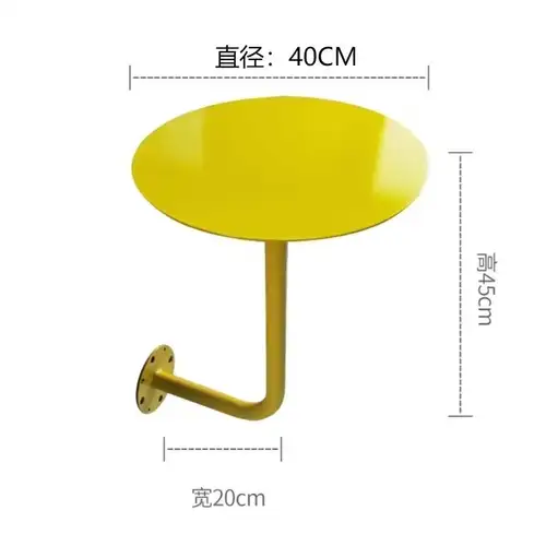 Wall-Mounted Small Round Table for Cafe Milk Tea Shop Corner Booth Space-Saving Bistro Counter Dessert Bar Wall Installation - Image 17