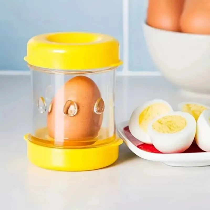 【Hot 】Boiled Eggs Peeler And Cracker Boiled Egg Shell Peeler Stripper, Shake And Peel Peeling Kitchen Tool, Egg Opener Tool