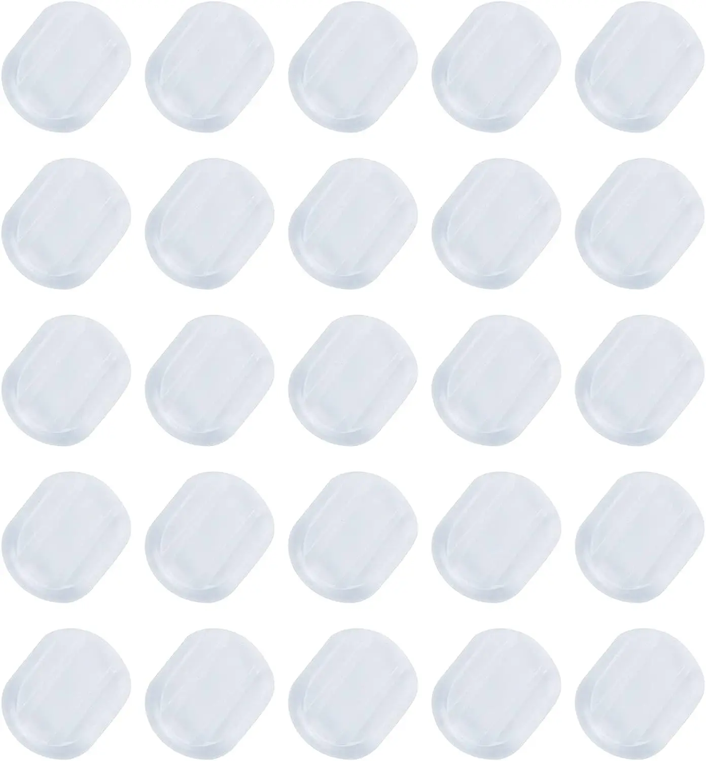 50 teile/los transparente Pads weiche Silikon Komfort Anti-Schmerz-Ohrring Kissen DIY Clips Zubehör Schmuck Befunde Komponenten
