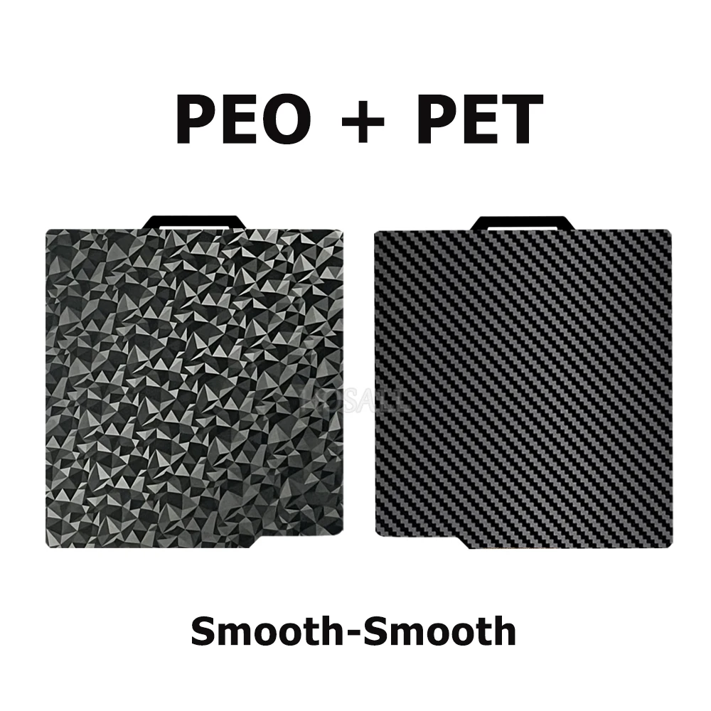 Enhanced PEI Double-Sided Textured and Smooth Plate - No Glue Needed, Warp-Free & Strong Adhesion