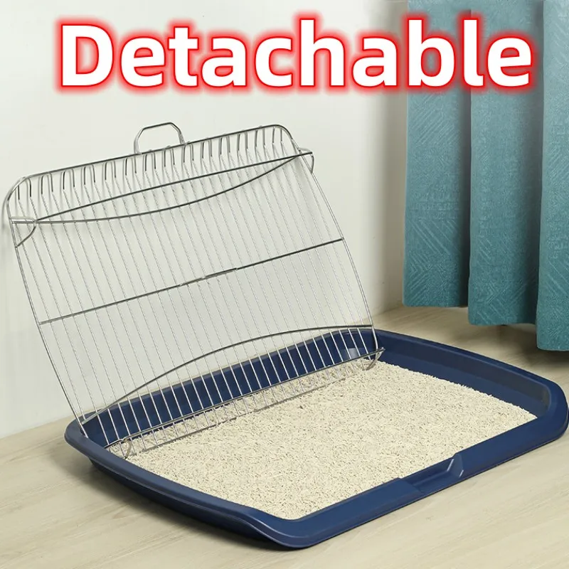 Dog Toilet Indoor Dog Toilet Stainless Steel Litter Box for Extra