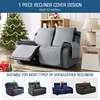 2 Seat Non-Slip Recliner Chair Cover Sofa Slipcover Reversible Pet Cover Protector Couch Cover 5