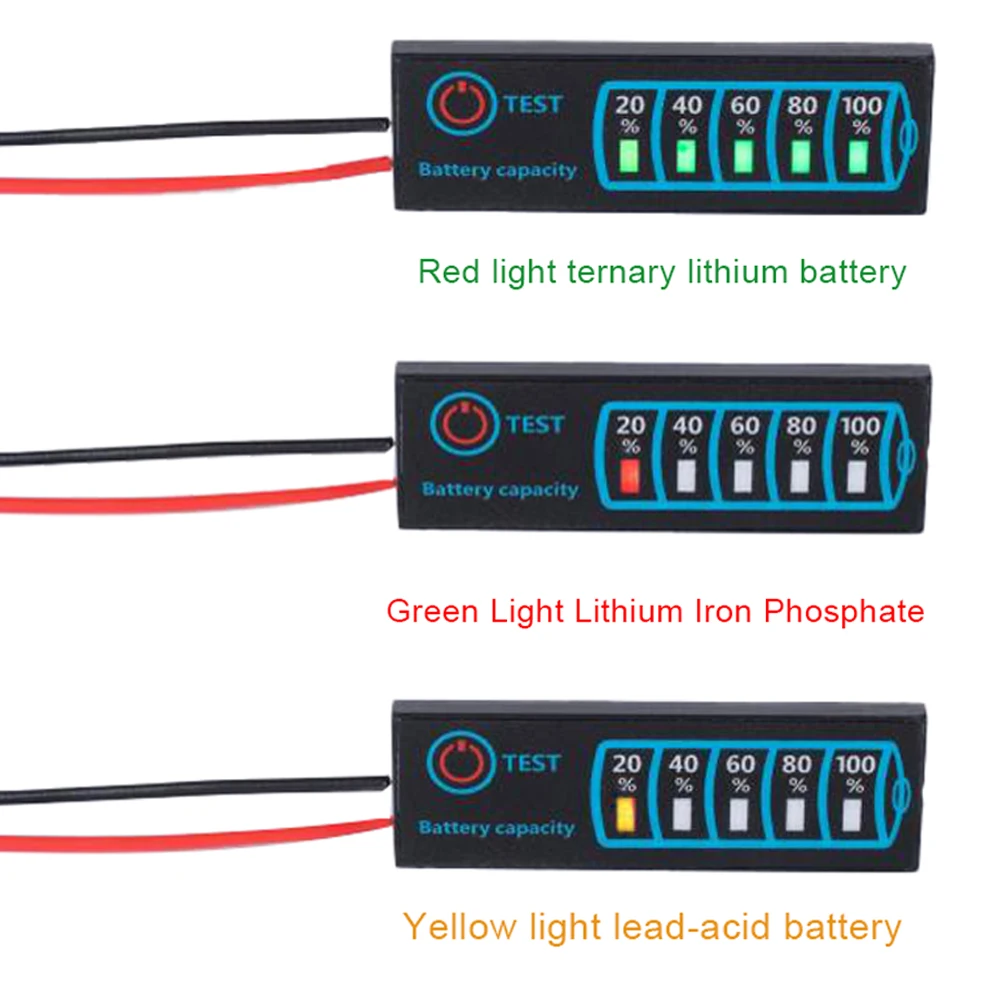 Battery Level Indicator 3-Series Ternary Lithium Battery Lithium Iron Phosphate Lead-Acid Capacity Display Tester Meter