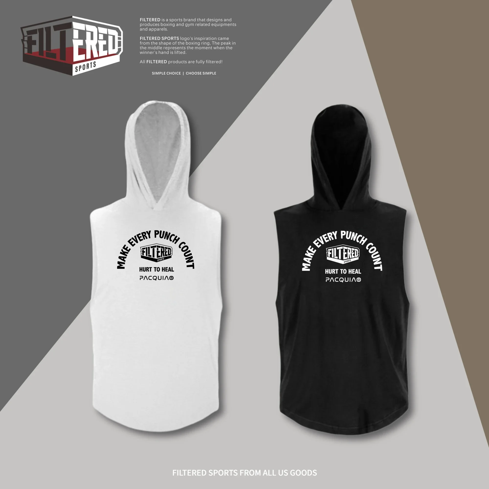 Men's Cotton Boxing Sleeveless Hoodie Bodybuilding Workout Tank Tops Muscle Fitness Shirts