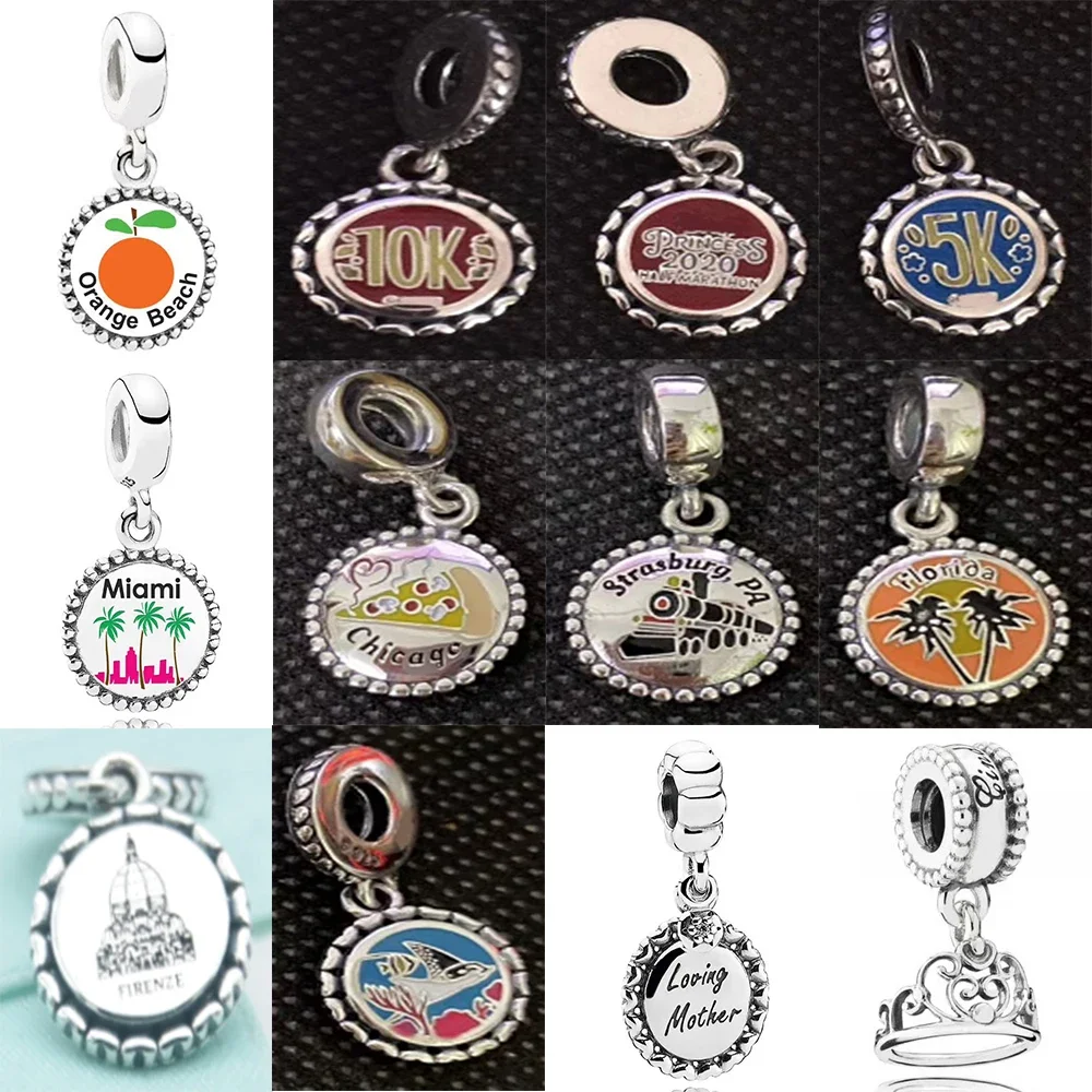 

NEW 2020 100% 925 Sterling Silver Summer Flower Park Pendant Charm Fit Diy Women Europe Original Bracelet Fashion Jewelry Gift