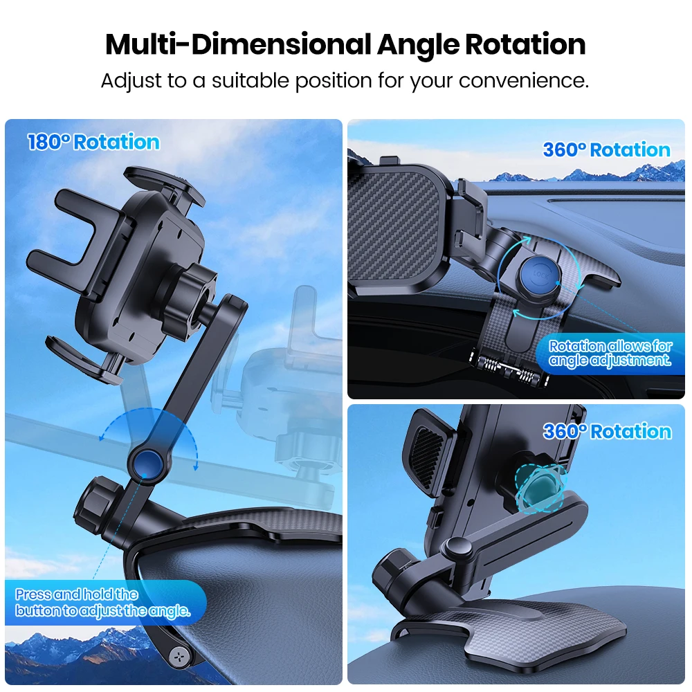 Car Phone Holder Stand Universal Dashboard Car Clip Mount GPS Bracket Car Mobile