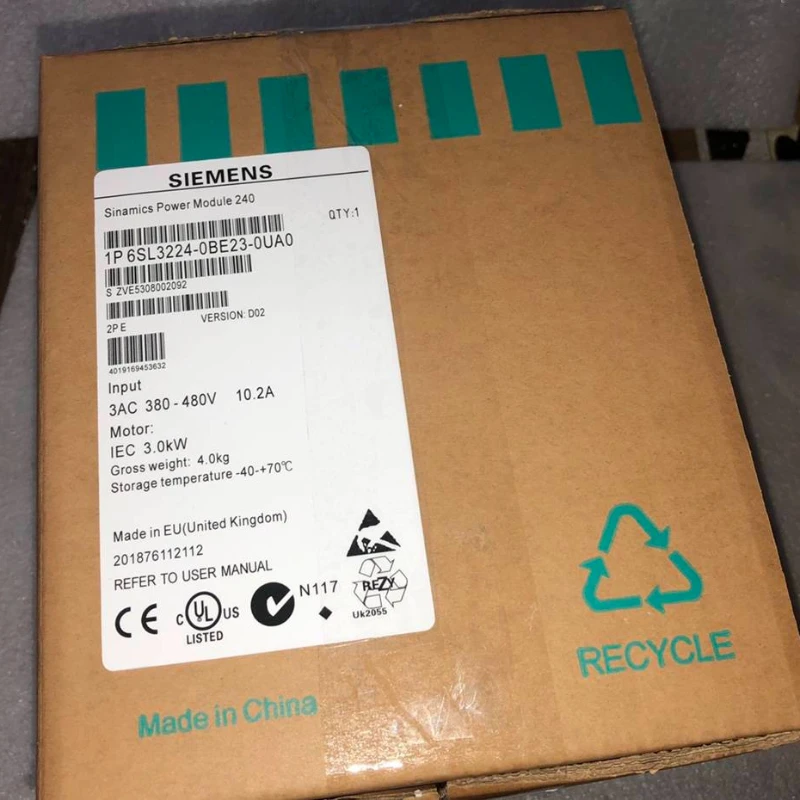 

Pm240 power module inverter 6sl3224-0be22/0be23/0be24/-2ua0/0ua0/aa0