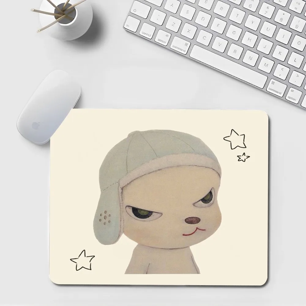 Japan Yoshimoto nara cartoon girl Lambskin Floor Mat Small Office Computer Desk Mat Table Keyboard Big Mouse Pad Laptop Cushion 5