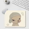 Japan Yoshimoto nara cartoon girl Lambskin Floor Mat Small Office Computer Desk Mat Table Keyboard Big Mouse Pad Laptop Cushion 5