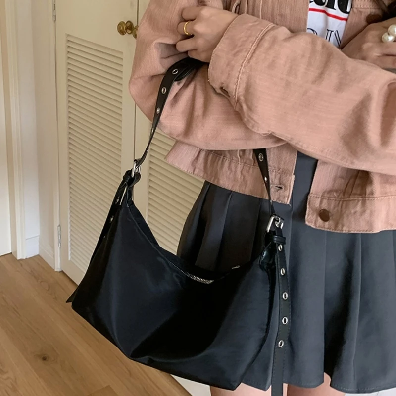 Versatile Bags Shoulder Bags Underarm Bag Armpit Bag Nylon Bags for Women Girl