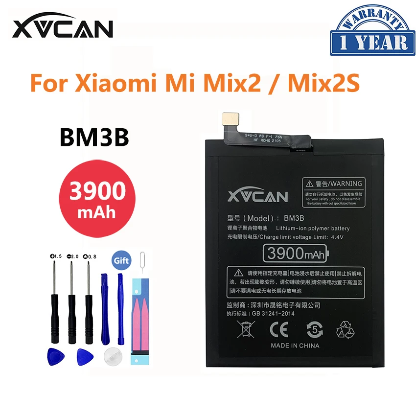 Оригинальный аккумулятор XVCAN 3900 мАч BM3B для Xiaomi Mix 2 2S Mix2S аккумуляторная батарея