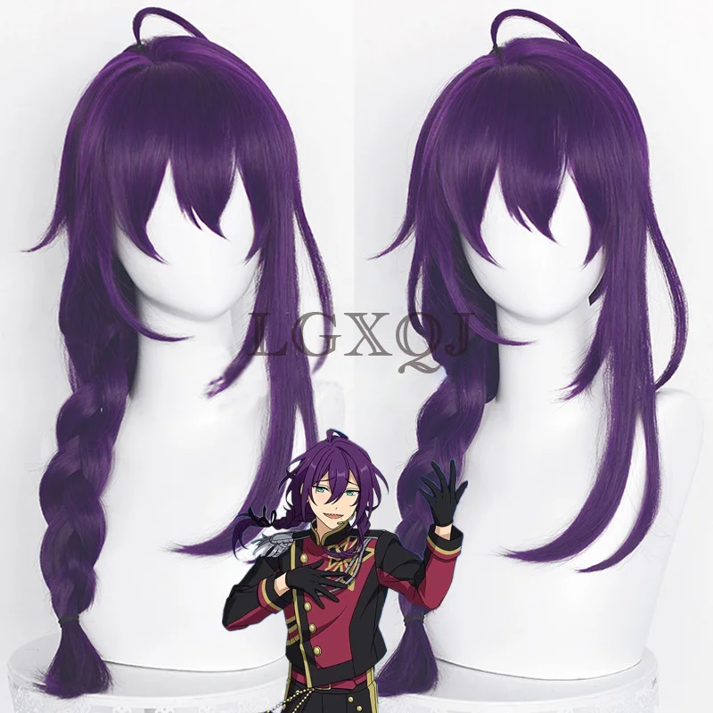 

Женский парик для косплея Mayoi ES Ayase Mayoi, парики 65 см, фиолетовые волосы, термостойкие милые парики + бесплатная шапочка для парика