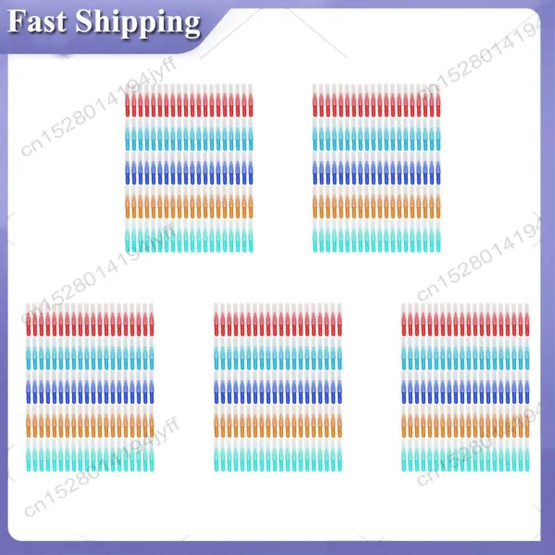 -ABDH 500Pcs 치간 칫솔 치아 소프트 픽 치실 치간 칫솔 리필 이쑤시개 클리너