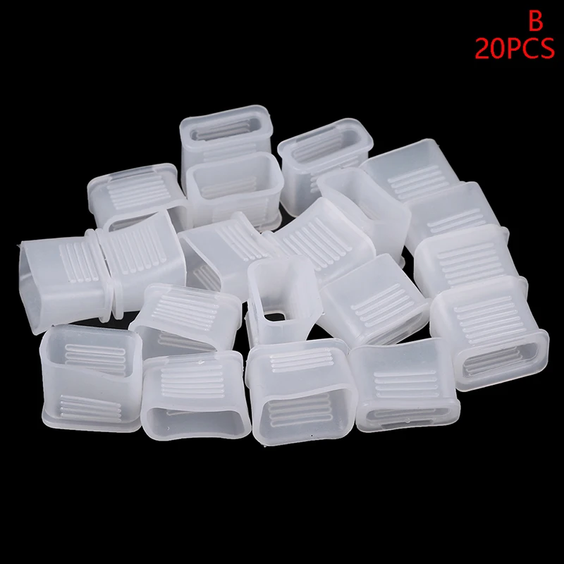 20 stücke Schiedsrichter Pfeifen Abdeckung Transparent Pfeife Gepolsterten Mund Grip Fußball Schiedsrichter Pfeifen Schutzhülle Zubehör – Detail 9
