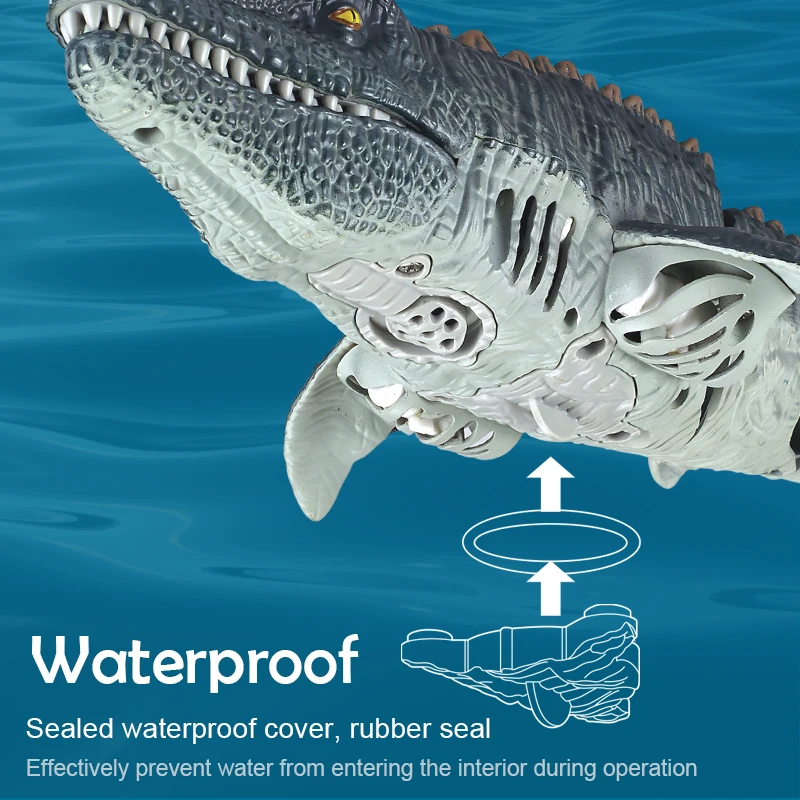 Remote Control Boat 2.4GHz RC Hippo Toy with Waterproof Spray for Kids Boys Gift Outdoor Water Game remote control boat